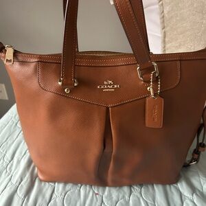 Coach Tan Leather Tote Bag